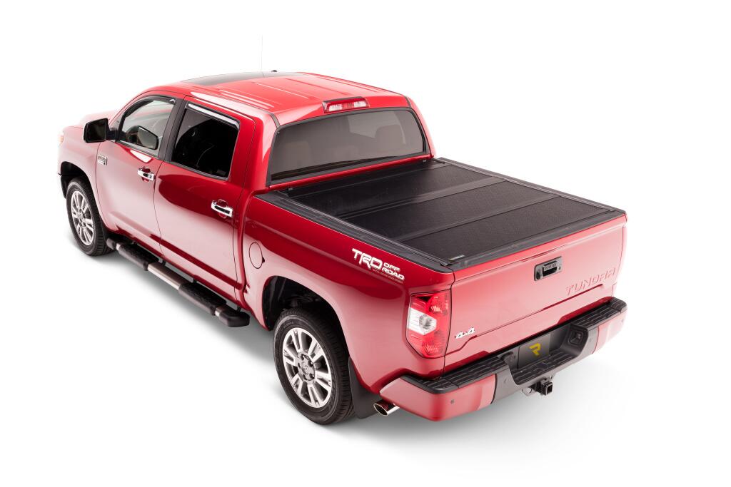 BAKFlip G2 Hard Folding Truck Bed Cover Rail Mounts Near Top of Bed Rail Rails Can Be Lowered Using Drop Down Brackets 2007-2021 Toyota Tundra 6 Foot 6 Inch Bed without Deck Rail System without Trail Special Edition Storage Boxes BAK