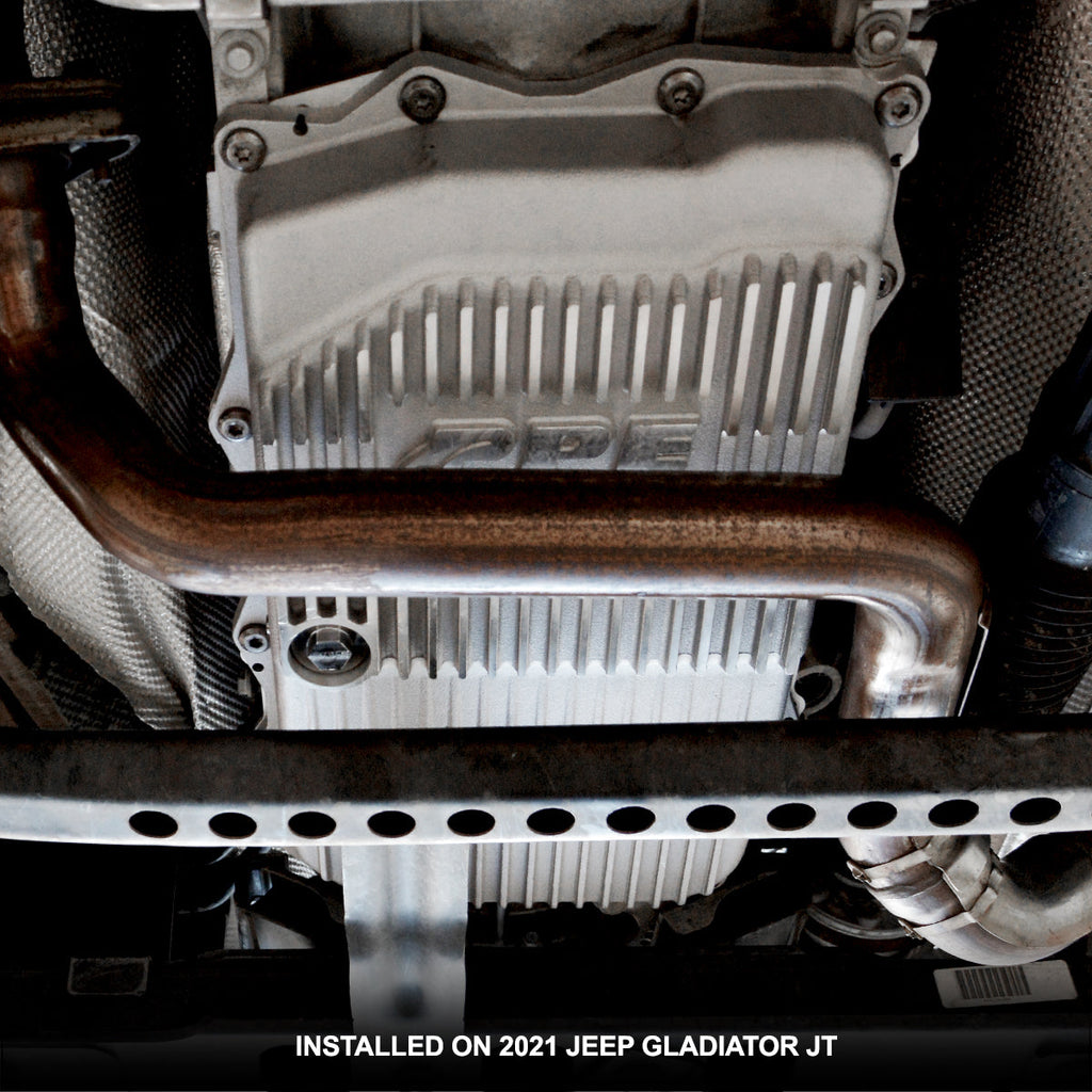 2018-2022 Jeep Wrangler JL/JT w/ 850RE Transmission Heavy-Duty Cast Aluminum Transmission Pan Black