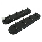 Tall LS Valve Covers Satin Black Tall LS Valve Covers W/ Coil Mounting Posts, Cast Aluminum Satin Black Finish Holley