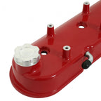 Tall LS Valve Covers Gloss Red Tall LS Valve Covers W/ Coil Mounting Posts, Cast Aluminum Gloss Red Holley