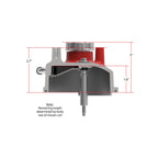 Tall LS Valve Covers Gloss Red Tall LS Valve Covers W/ Coil Mounting Posts, Cast Aluminum Gloss Red Holley
