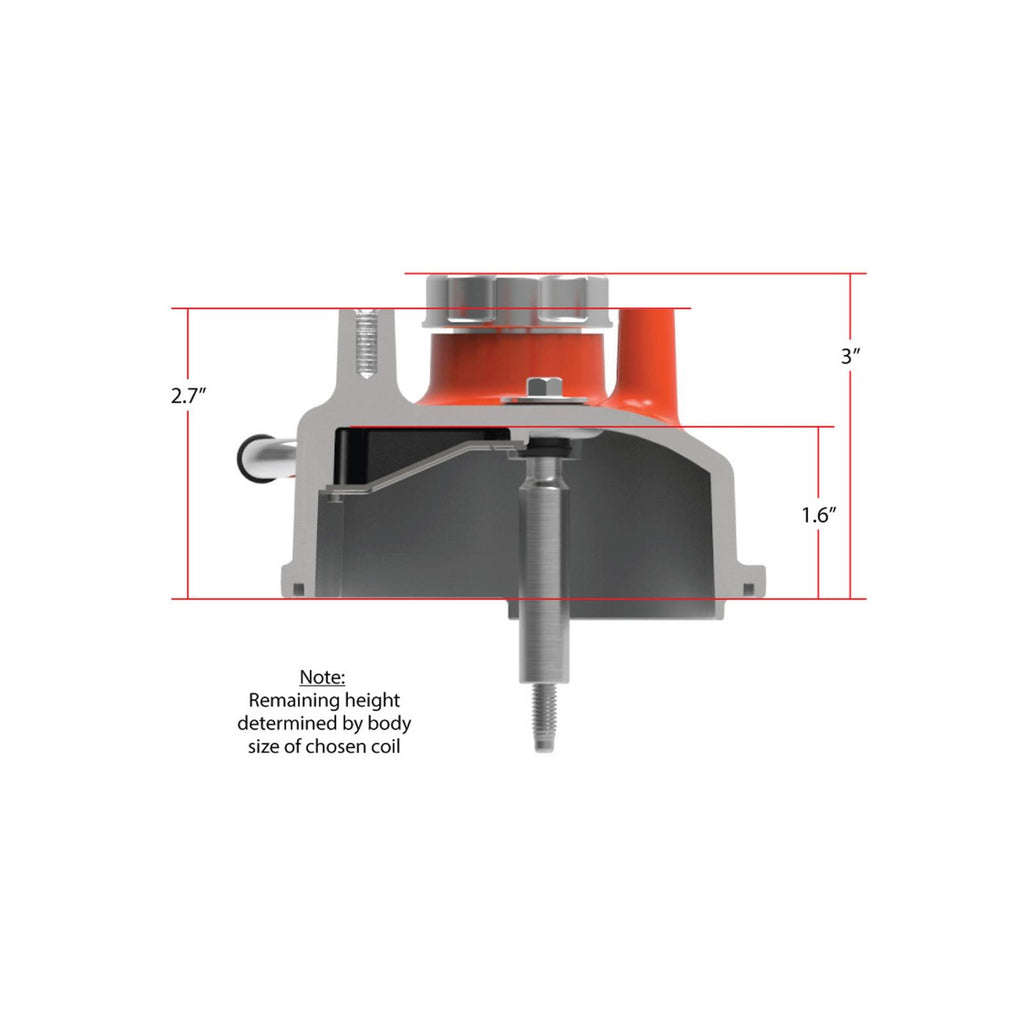 Tall LS Valve Covers Factory Orange Tall LS Valve Covers W/ Coil Mounting Posts, Cast Aluminum Factory Orange Holley