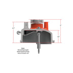 Tall LS Valve Covers Factory Orange Tall LS Valve Covers W/ Coil Mounting Posts, Cast Aluminum Factory Orange Holley