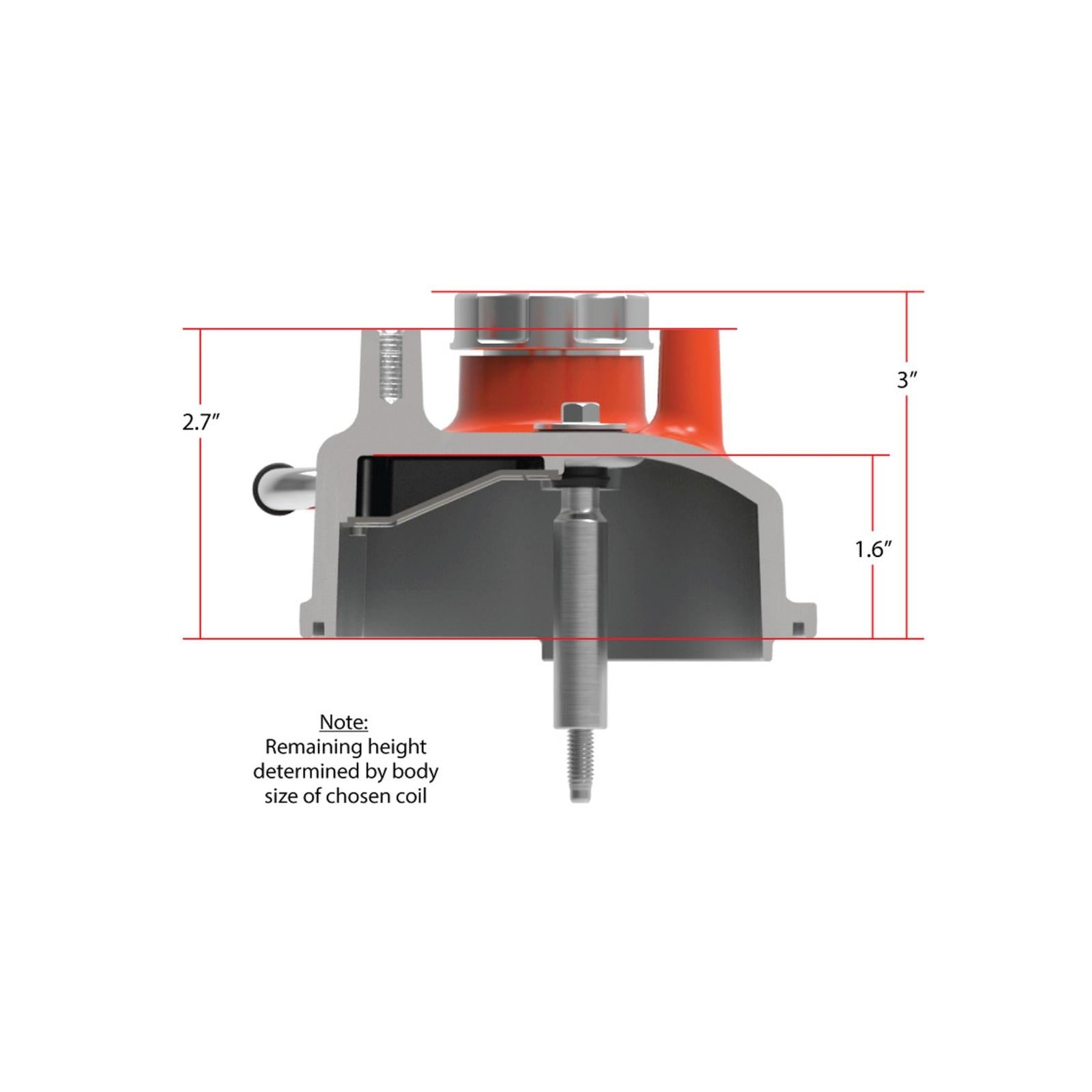 Tall LS Valve Covers Factory Orange Tall LS Valve Covers W/ Coil Mounting Posts, Cast Aluminum Factory Orange Holley