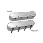 2-Piece Chevrolet Script Valve Cover Gen III/iv LS Natural Chevrolet Gen III/iv LS Cast Aluminum Coil-Mounting Base & Integrated Coil Cover Holley