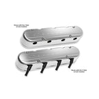 2-Piece Chevrolet Script Valve Cover Gen III/iv LS Polished Chevrolet Gen III/iv LS Cast Aluminum Coil-Mounting Base & Integrated Coil Cover Holley