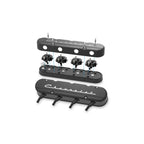 2-Piece Chevrolet Script Valve Cover Gen III/iv LS Satin Black Machined Chevrolet Gen III/iv LS Cast Aluminum Coil-Mounting Base & Integrated Coil Cover Holley