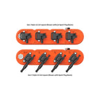 2-Piece Chevrolet Script Valve Cover Gen III/iv LS Factory Orange Machined Chevrolet Gen III/iv LS Cast Aluminum Coil-Mounting Base & Integrated Coil Cover Holley