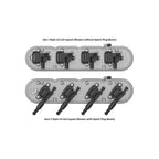 2-Piece Finned Valve Cover Gen III/iv LS Natural Chevrolet Gen III/iv LS Cast Aluminum Coil-Mounting Base & Integrated Coil Cover Holley