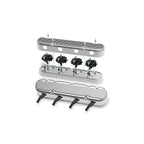 2-Piece Finned Valve Cover Gen III/iv LS Polished Chevrolet Gen III/iv LS Cast Aluminum Coil-Mounting Base & Integrated Coil Cover Holley