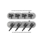 2-Piece Finned Valve Cover Gen III/iv LS Polished Chevrolet Gen III/iv LS Cast Aluminum Coil-Mounting Base & Integrated Coil Cover Holley
