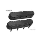 2-Piece Finned Valve Cover Gen III/iv LS Satin Black Machined Chevrolet Gen III/iv LS Cast Aluminum Coil-Mounting Base & Integrated Coil Cover Holley