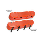 2-Piece Finned Valve Cover Gen III/iv LS Factory Orange Machined Chevrolet Gen III/iv LS Cast Aluminum Coil-Mounting Base & Integrated Coil Cover Holley