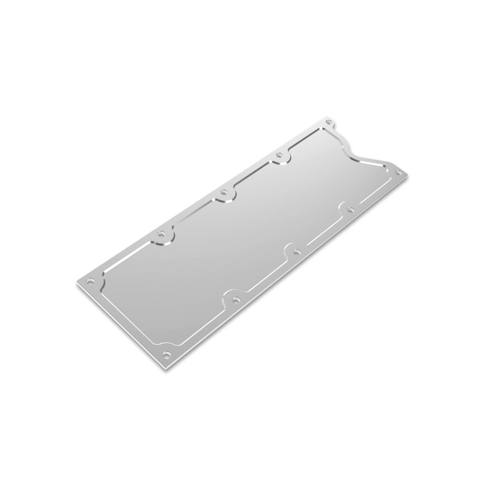 LS Valley Cover Trussed GM LS1/LS6 Finned Valley Cover, Natural Billet Holley
