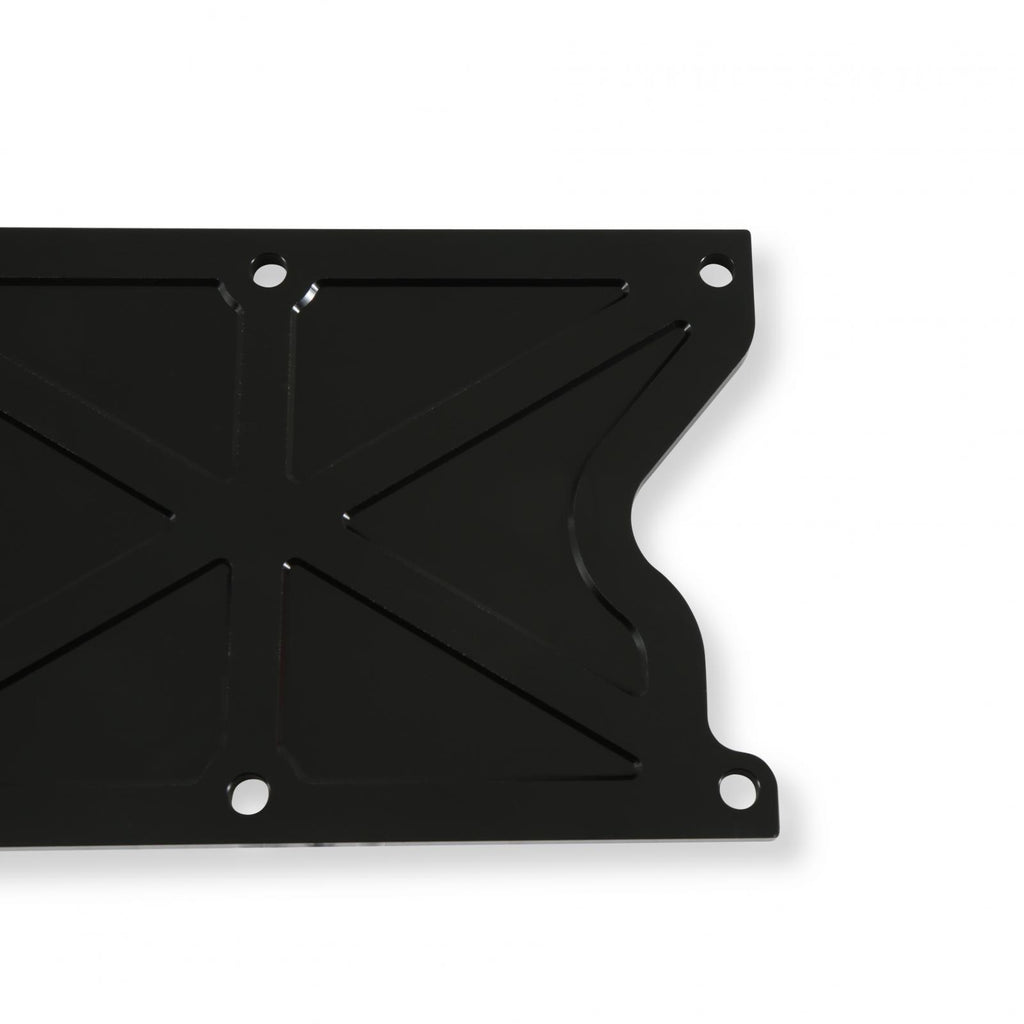 LS Valley Cover Trussed GM LS1/LS6 Trussed Valley Cover, Satin Black Finish Holley