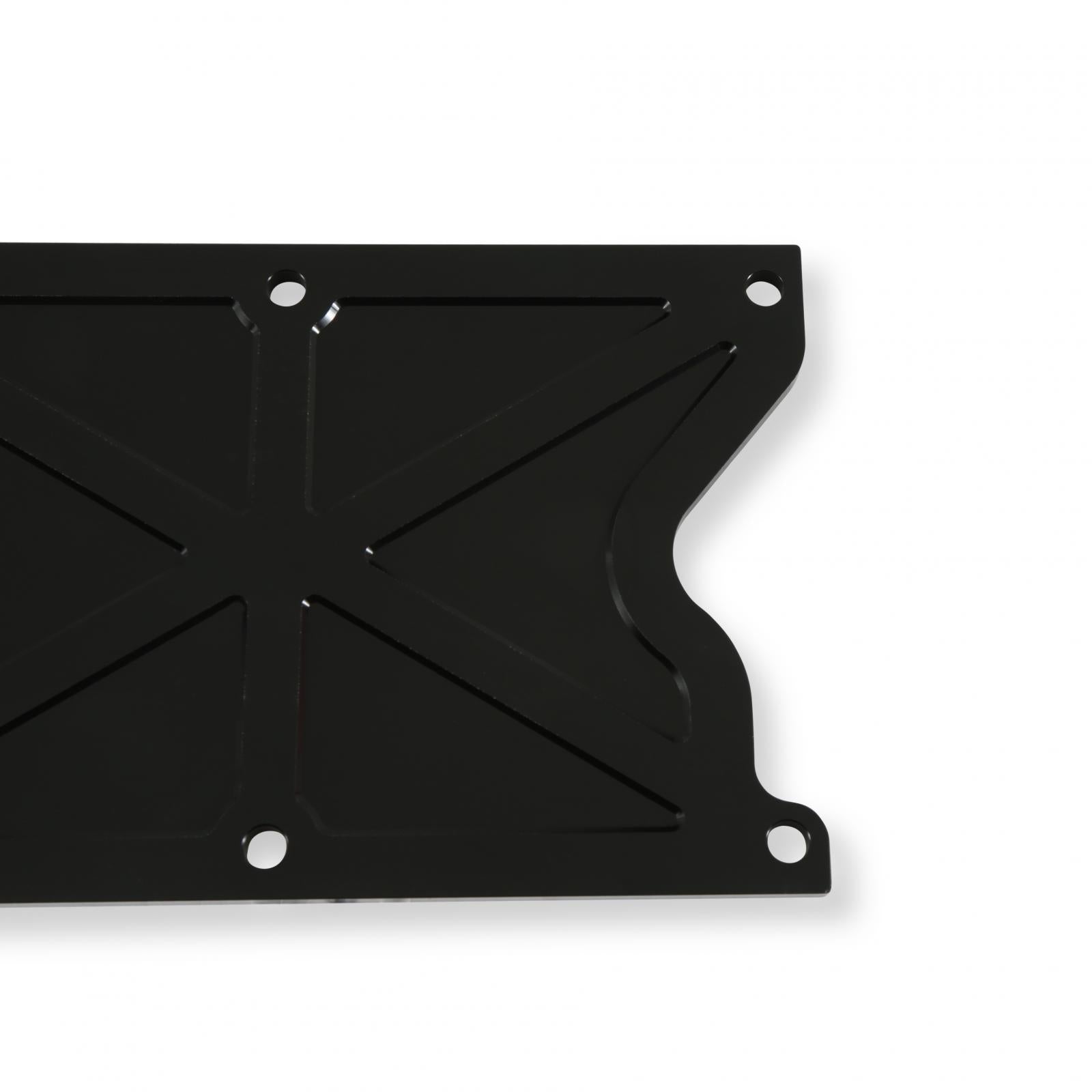 LS Valley Cover Trussed GM LS1/LS6 Trussed Valley Cover, Satin Black Finish Holley
