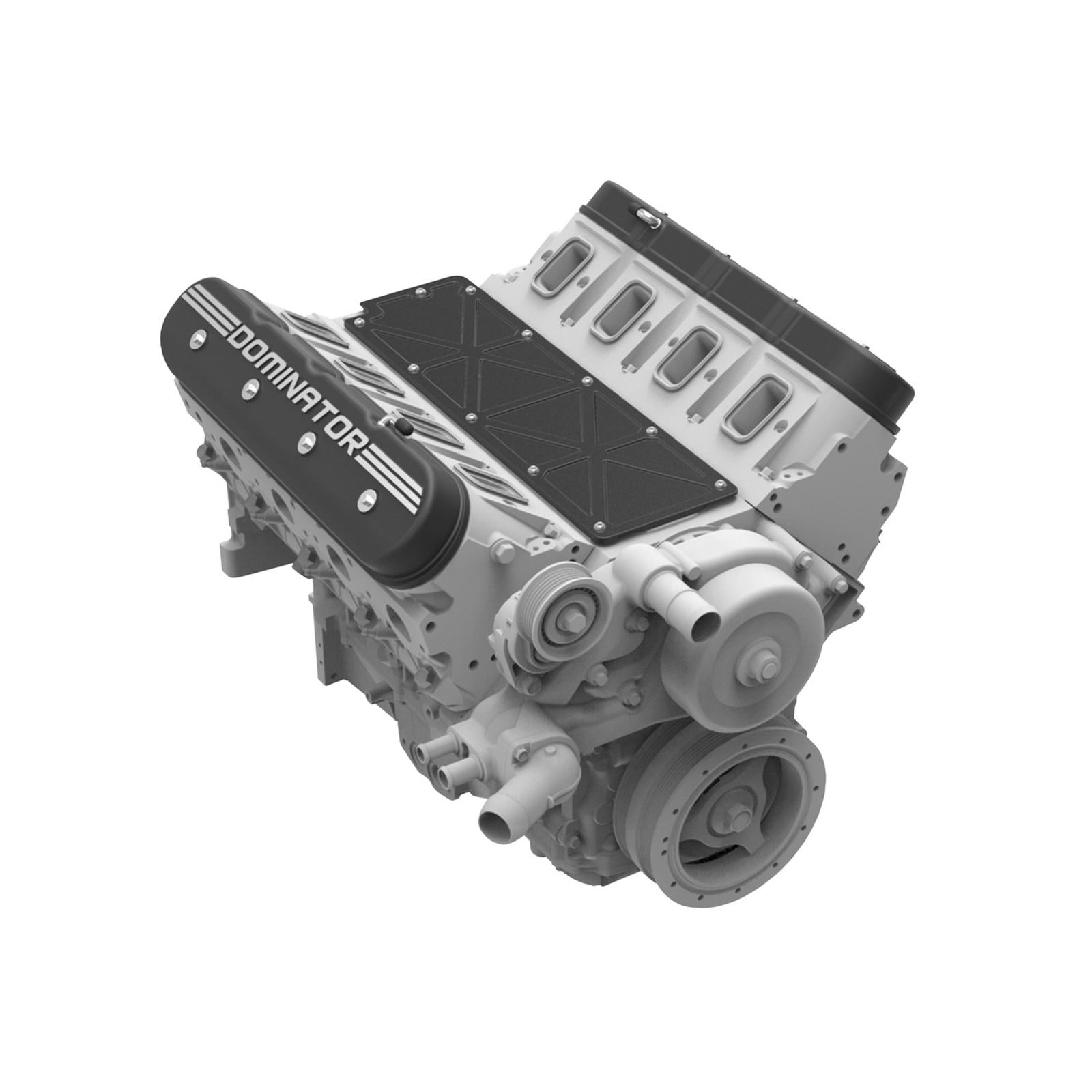 LS Valley Cover Trussed GM LS2/LS3/LS7/LSX Trussed Valley Cover, Black Anodized Finish Holley