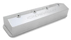 GM Licensed Valve Cover Track Series SBC Fabricated Aluminum Center Bolt Silver 1987-1997 Chevrolet Small Block 305-350 Cubic Inch Tall (3.75) No Hole Holley