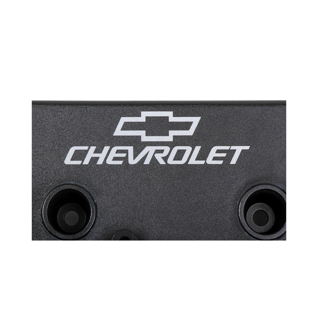GM Track Series Valve Covers Small Block Chevrolet Gen III/iv LS Satin Black GM Track Series Fabricated Aluminum LS Valve Covers W/oem Coil Stands and Licensed Chevrolet/bowtie Logo Satin Black Finish Holley