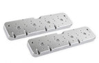 LS Valve Cover Adapter Plates Small Block Chevy to LS Polished Finish Holley