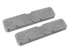 LS Valve Cover Adapter Plates Small Block Chevy to LS Natural Finish Holley