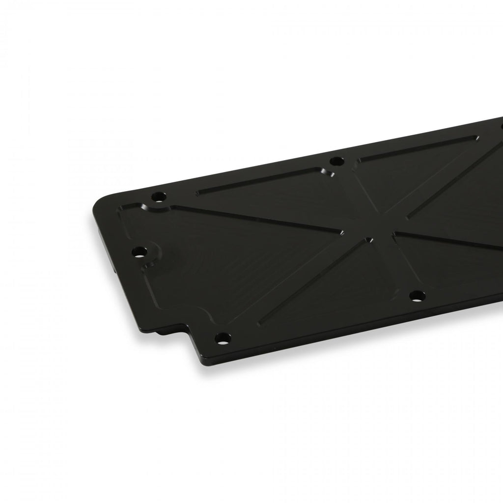 LS Valley Cover with Oil Fill Black Billet for GM LS2/LS3/LS7/LSX Applications, Trussed Design Holley