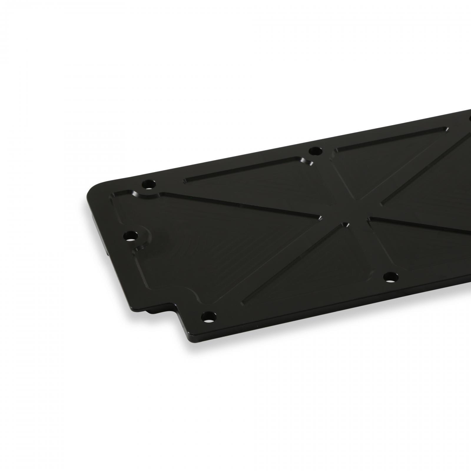 LS Valley Cover with Oil Fill Black Billet for GM LS2/LS3/LS7/LSX Applications, Trussed Design Holley