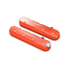 Tall LS Valve Cover with Bowtie/chevrolet Logo Factory Orange Machined Finish Includes Lengthened Hardware, OE Style Baffle System, and Billet Fill Cap Holley