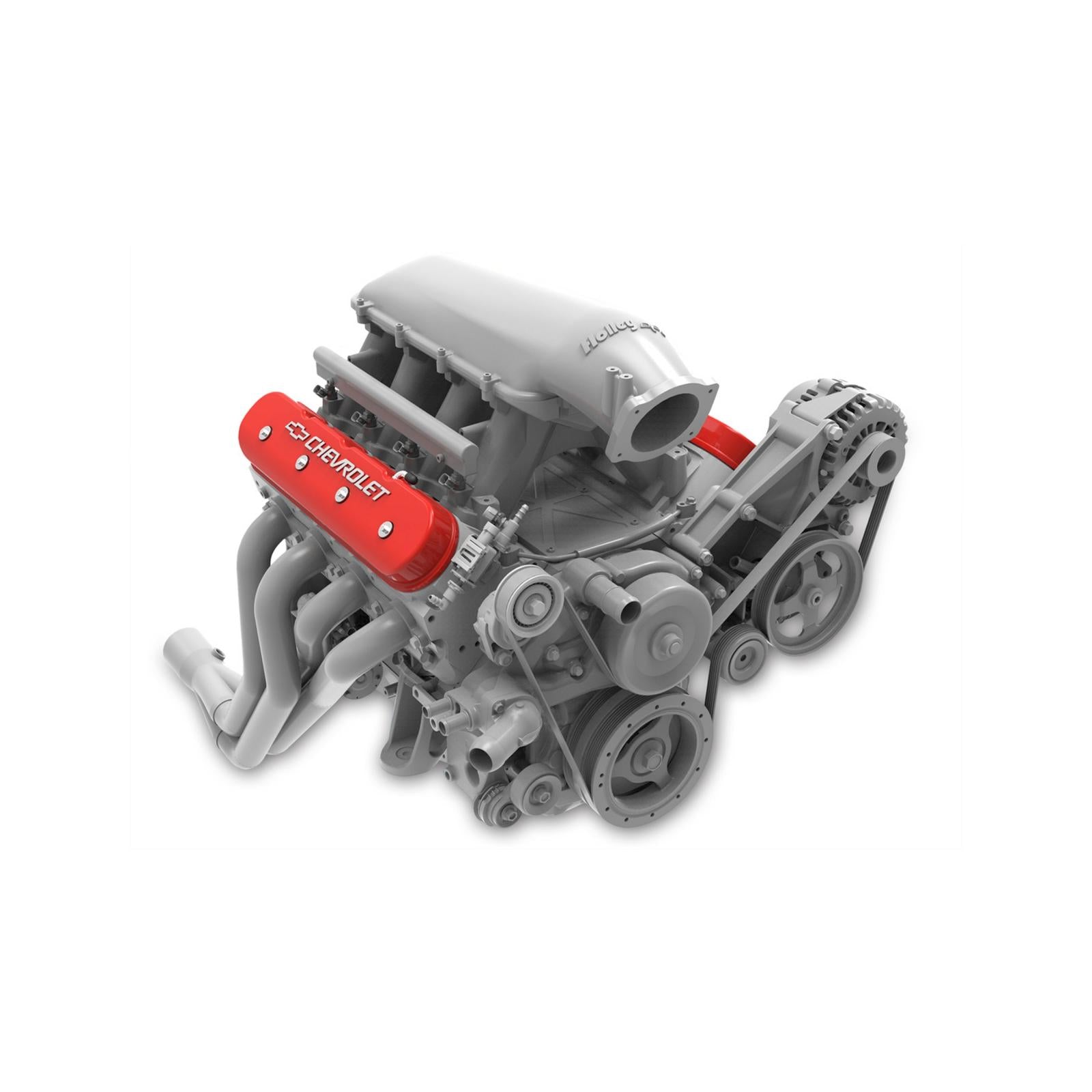 Tall LS Valve Cover with Bowtie/chevrolet Logo Gloss Red Machined Finish Includes Lengthened Hardware, OE Style Baffle System, and Billet Fill Cap Holley
