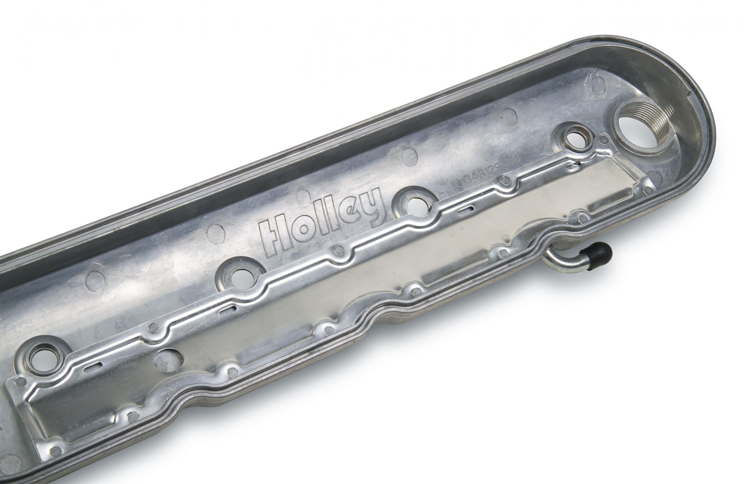 LS Valve Covers Natural Cast Standard Height LS Valve Covers W/ Coil Mounting Posts, Cast Aluminum Natural Cast Finish Holley