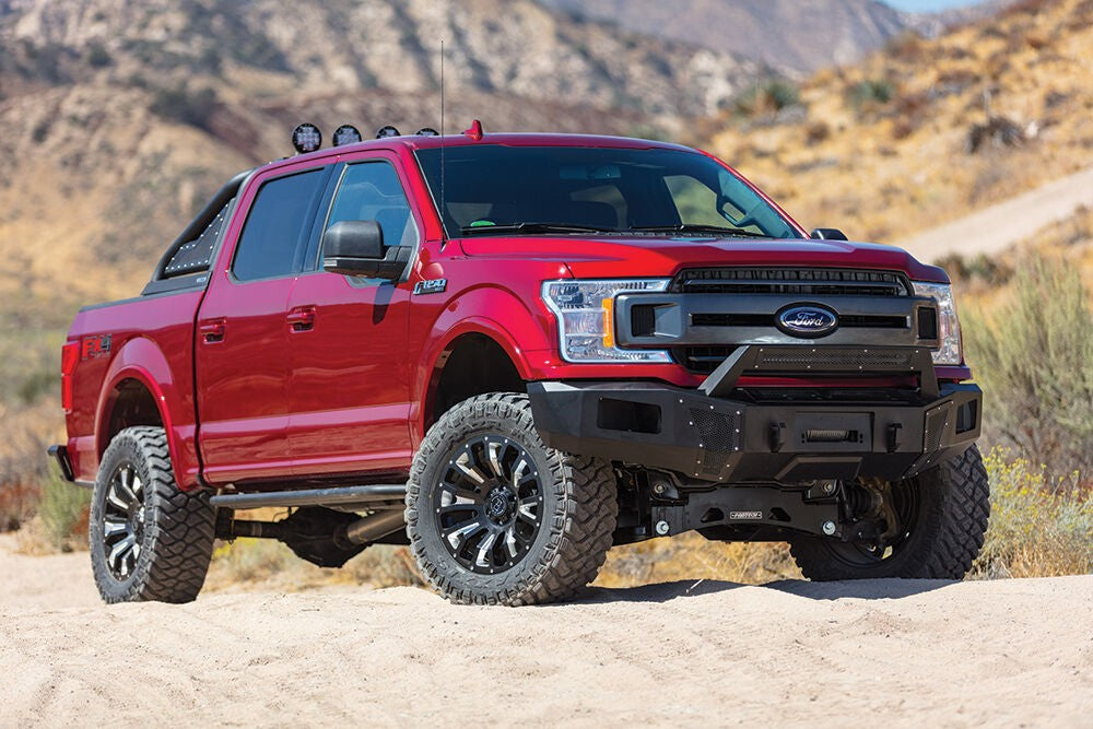 BR5.5 Winch Ready Front BR Bumper for Ford F 150 Textured Black 2018-2020 Ford F-150 Go Rhino