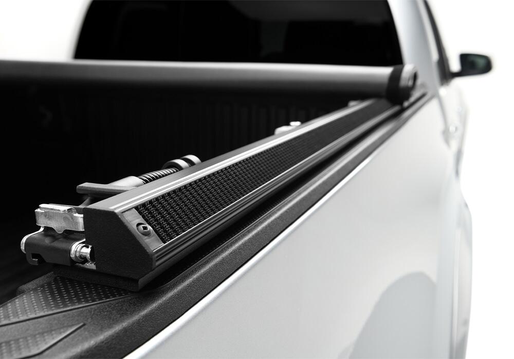 TruXport Tonneau Cover Black 2007-2013 Toyota Tundra 6 Foot 6 Inch Bed with Deck Rail System Truxedo