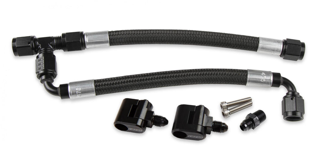 LS Steam Tube Kit W/ Black Pro-Lite 350 Hose GM LS Steam Tube Kit W/Black Pro-Lite 350 Hose Fits Most Engines W/ Hi-Ram Intake Manifold & Other Intakes W/ Room Underneath for the Earls Billet Swivel Adapters and an Hose Holley