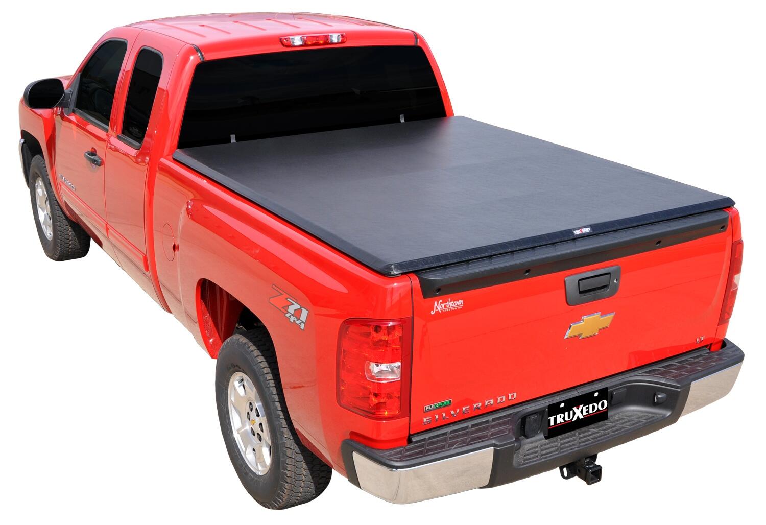 TruXport Tonneau Cover Black 2007-2013 Silverado/Sierra 5 Foot 9 Inch Bed Truxedo