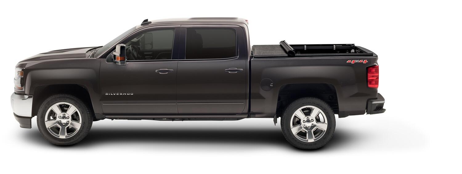 TruXport Tonneau Cover Black 2014-2018 (2019 Legacy/Limited) Silverado/Sierra 1500/2015-2019 2500 HD/3500 HD 8 Foot Bed Truxedo