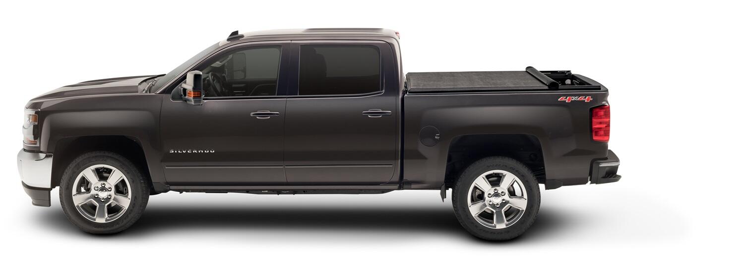 TruXport Tonneau Cover Black 2014-2018 (2019 Legacy/Limited) Silverado/Sierra 1500/2015-2019 2500 HD/3500 HD 8 Foot Bed Truxedo