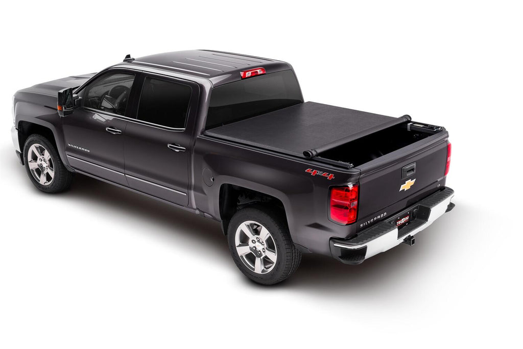 TruXport Tonneau Cover Black 2014-2018 (2019 Legacy/Limited) Silverado/Sierra 1500/2015-2019 2500 HD/3500 HD 8 Foot Bed Truxedo