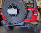 Trailline Rear Full Width Bumper Textured Black 2018-2026 Jeep Wrangler Go Rhino