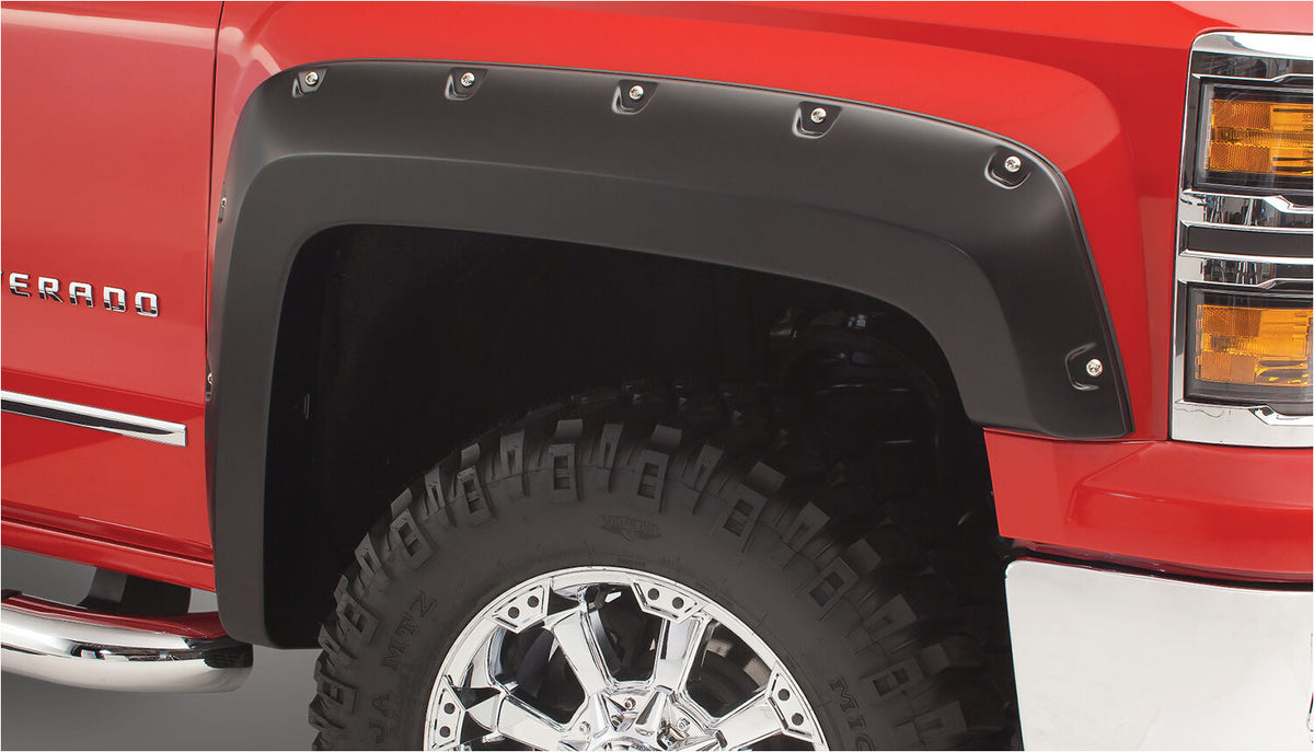 Pocket Style Fender Flare 4 PC Set For 2014-2019 Silverado 1500/1500 LD/2500 HD/3500 HD Husky Liners