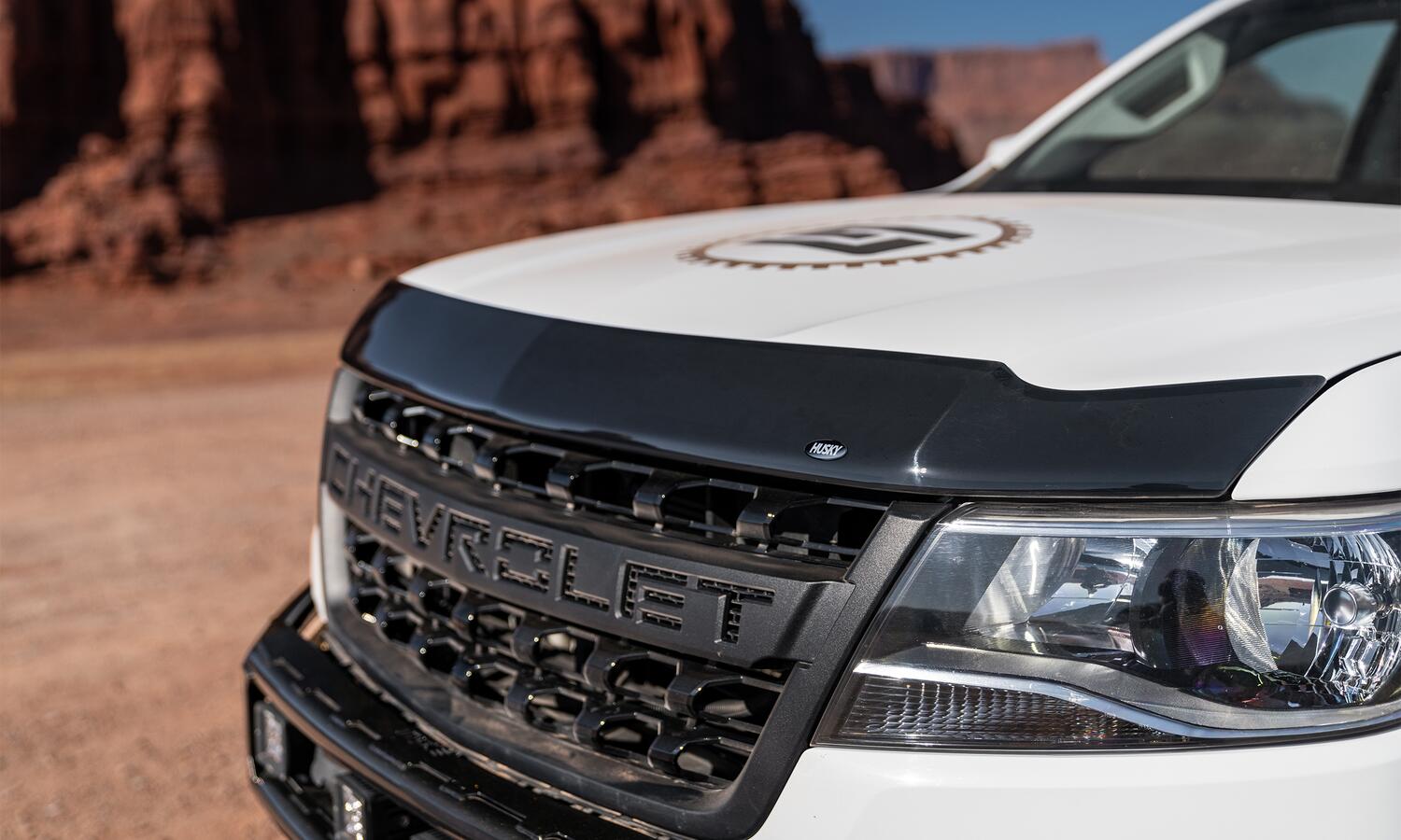 Aeroskin Hood Protector Smoke For 2015-2022 Colorado Husky Liners