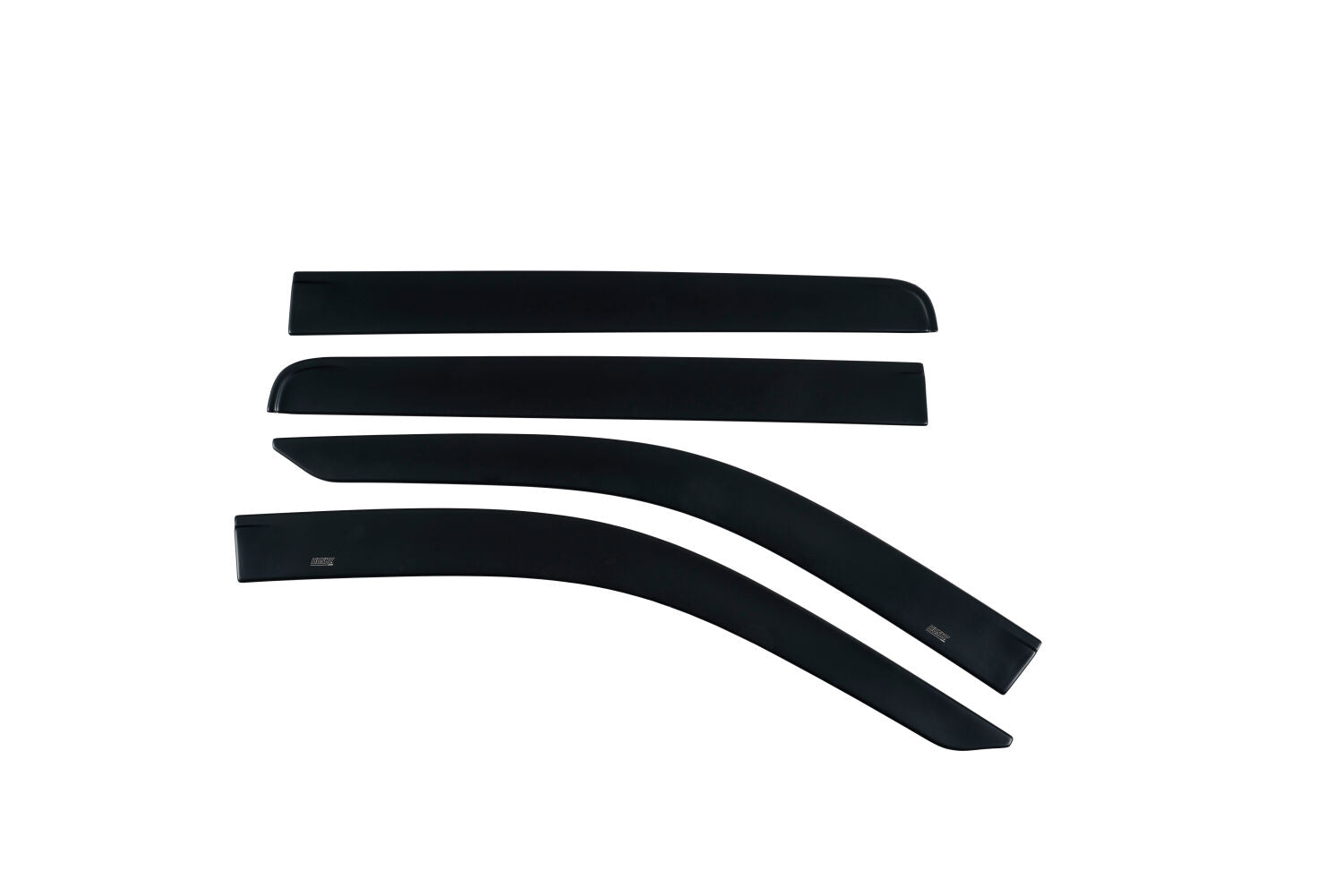 Low Profile Ventvisor Deflector Matte Black Outside Mount 4 Piece For 2005-2020 Frontier Husky Liners