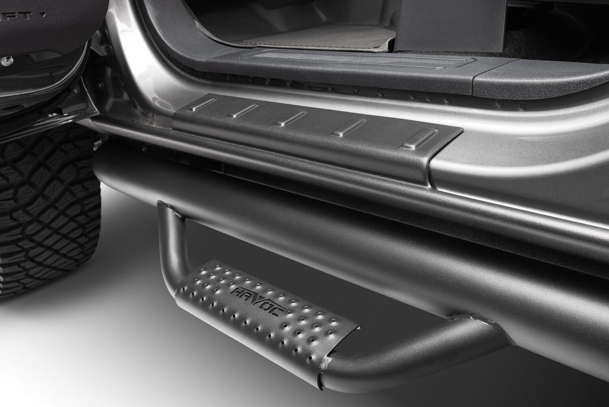 Trail Armor Rocker Panel Black, Incl. Side Panels/Sill Plate Cover For 2007-2014 Silverado/Sierra 1500/2500 HD/3500 HD Husky Liners