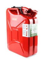 Jerry Can Red 5.3 Gallon 20 Liter Steel w/ Safety Cap and Spout Anvil Offroad
