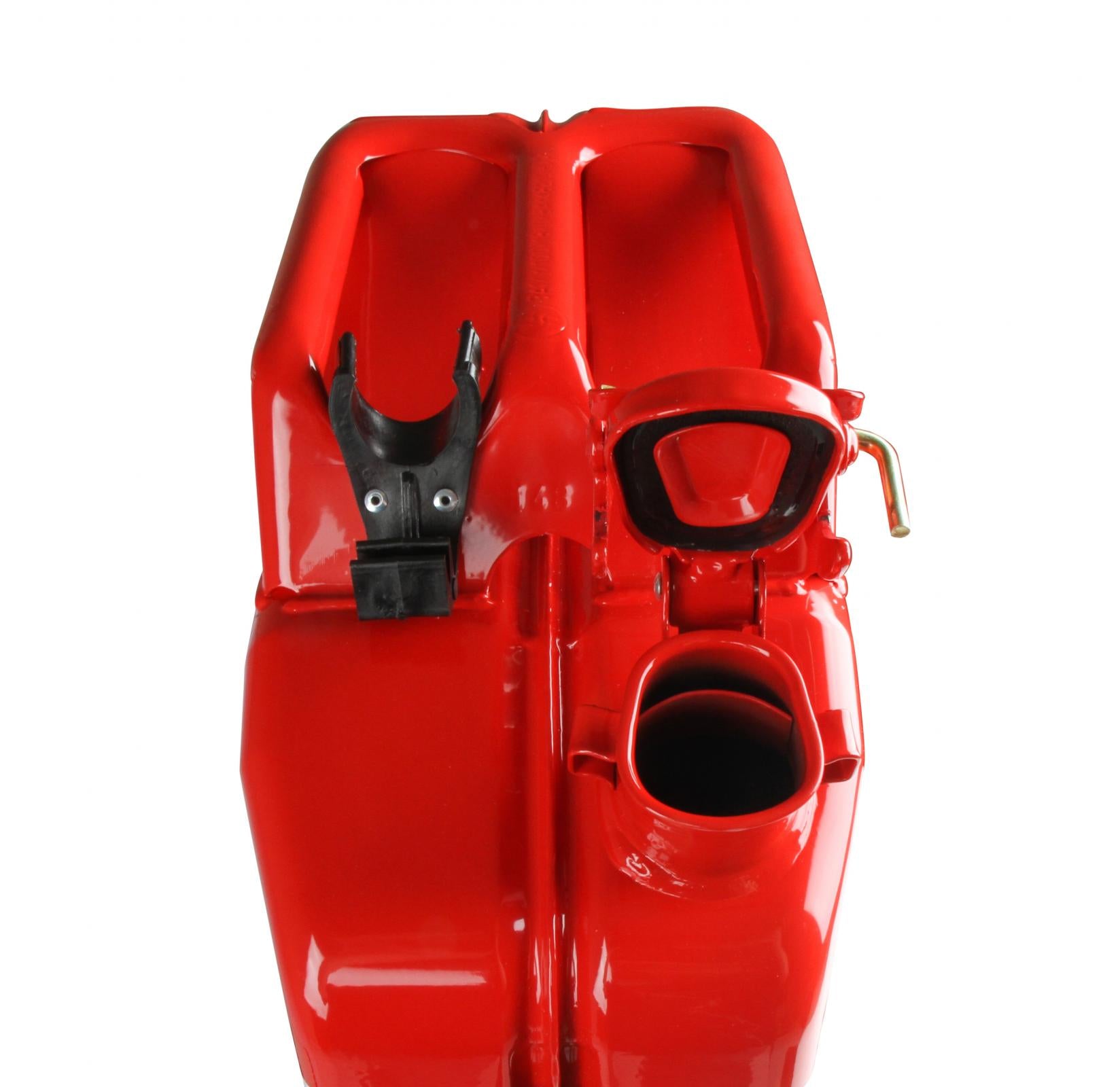 Jerry Can Red 5.3 Gallon 20 Liter Steel w/ Safety Cap and Spout Anvil Offroad