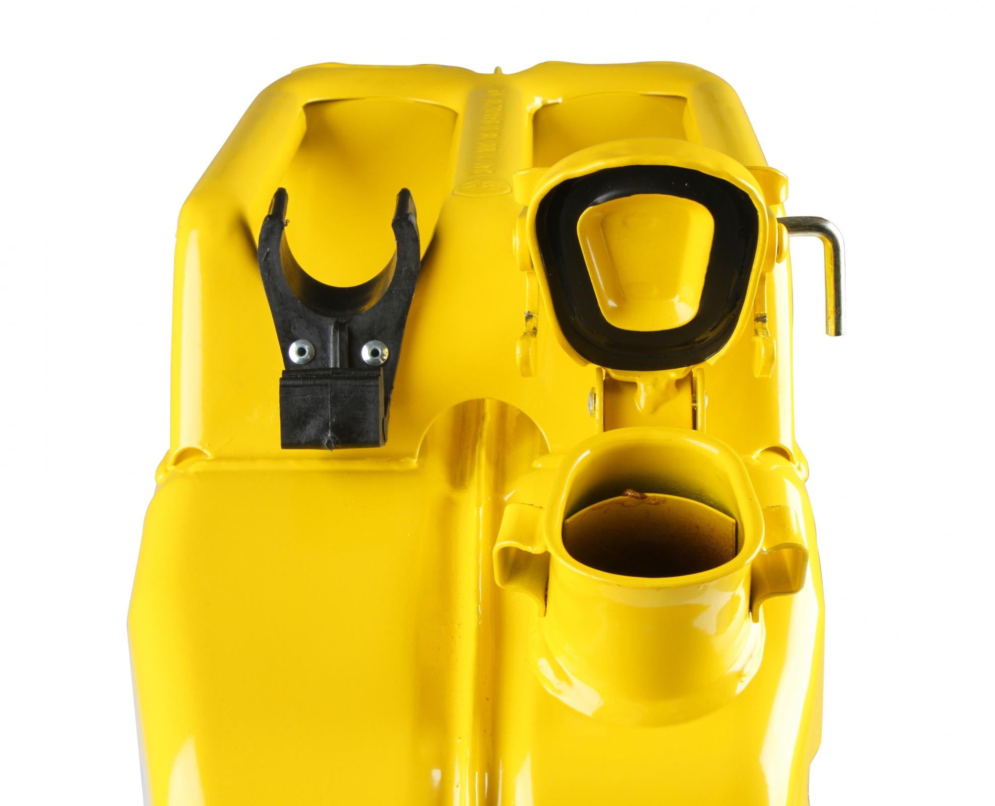 Jerry Can Yellow 5.3 Gallon 20 Liter Steel w/ Safety Cap and Spout Anvil Offroad