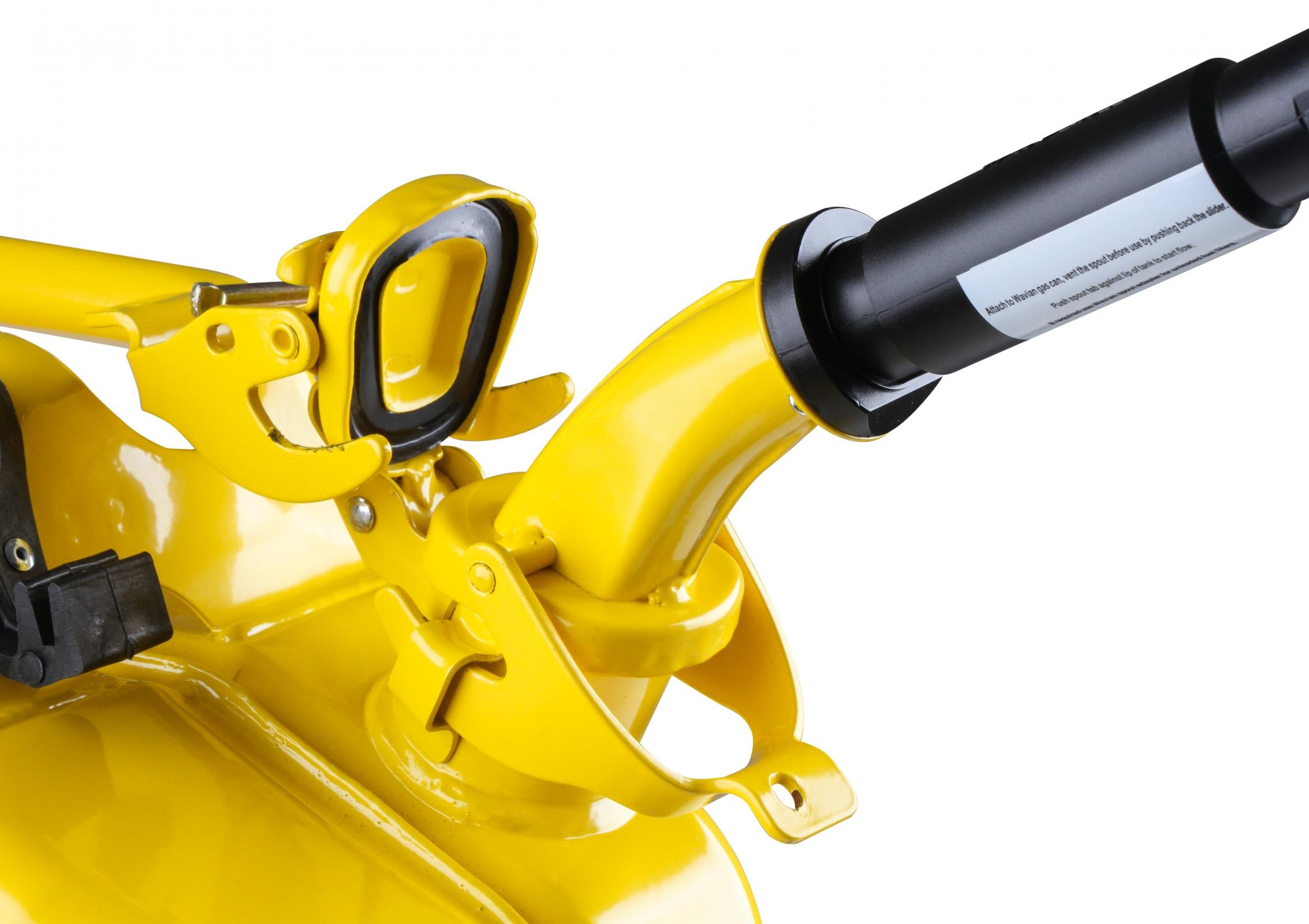 Jerry Can Yellow 5.3 Gallon 20 Liter Steel w/ Safety Cap and Spout Anvil Offroad