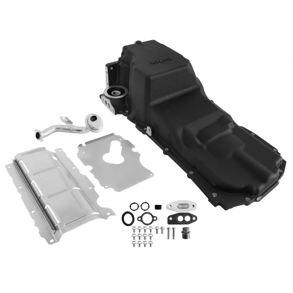 GM LT Swap Oil Pan 4WD / Truck / Off-Road Black Fits 1973-1987 GM K10 LT Swapped Trucks and Other 4WD LT Swap Projects Holley
