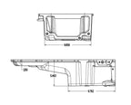 GM LS Swap Oil Pan Additional Front Clearance Fits Most Gm/muscle Car/classic Car/trucks and Any LS Swapped Vehicle Requiring More Clearance at the Front Half of the Pan Holley