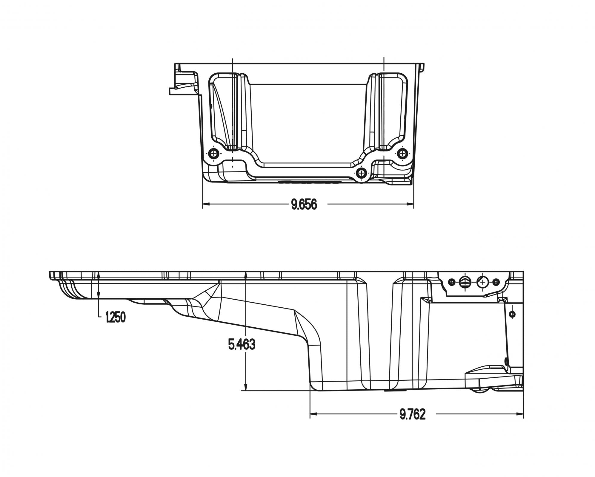 GM LS Swap Oil Pan Additional Front Clearance Fits Most Gm/muscle Car/classic Car/trucks and Any LS Swapped Vehicle Requiring More Clearance at the Front Half of the Pan Holley
