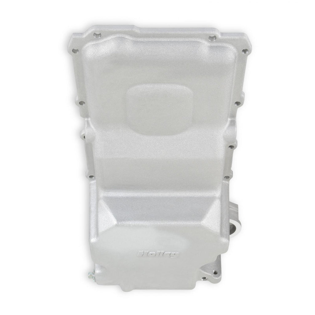 GM LS Swap Oil Pan Most Front Clearance No Drain-Back Holes Fits LS Swapped Vehicles Requiring Even More Clearance Than the 302-1 and 302-2 Same As 302-3 But Without Drain-Back and Plugs Holley